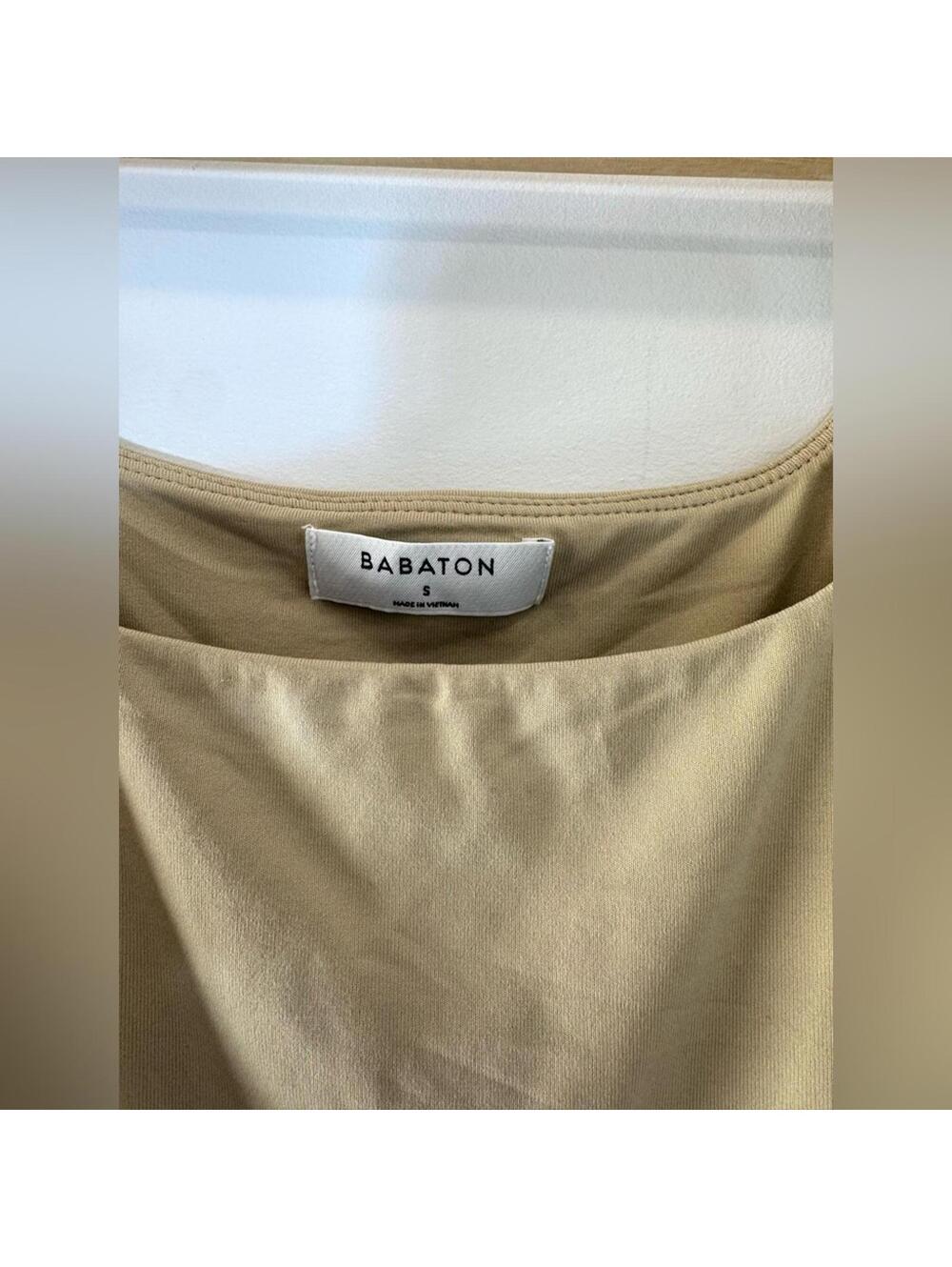 Aritzia Babaton Contour Squareneck Tanktop Bodysuit - S - Beige - Picture 4 of 7